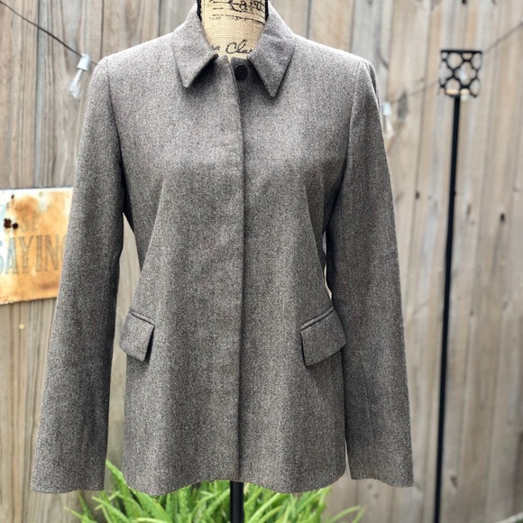 Lafayette New York Brown Wool Blazer size 4 - Picture 2 of 8